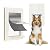 3-Flap Dog Door, Pet Door for Dogs, Pet Door for Wall, ABS Frame and Telescoping Tunnel, Safty Lock, Double Flap Dog Door and Cat Door, Strong and Durable, Large Size