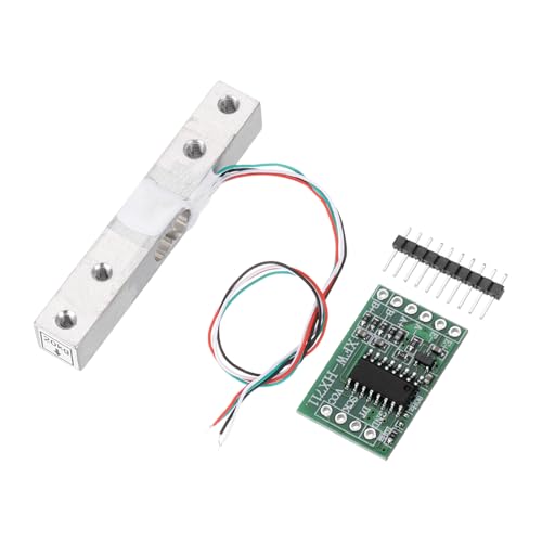 MECCANIXITY Digital Load Cell Weight Sensor 20KG + HX711 Module Weighing Sensor 24 Bit Precision A/D Dual-Channel for DIY Portable Electronic Kitchen Scale Kit