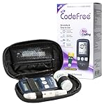 SD CodeFree Glucose Monitor Kit - Blood Sugar Monitor with 500 Memory, Test Strips & Lancets - Diabetes Testing Kit for Blood Sugar Test - mmol/L UK Standard