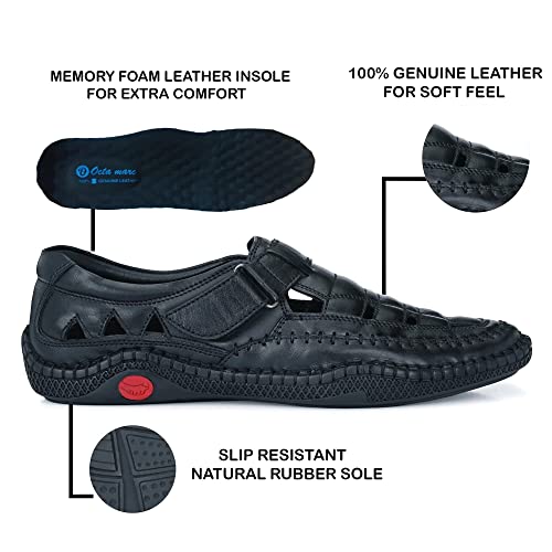 Image of Octa marc Men's Leather Roman Sandal