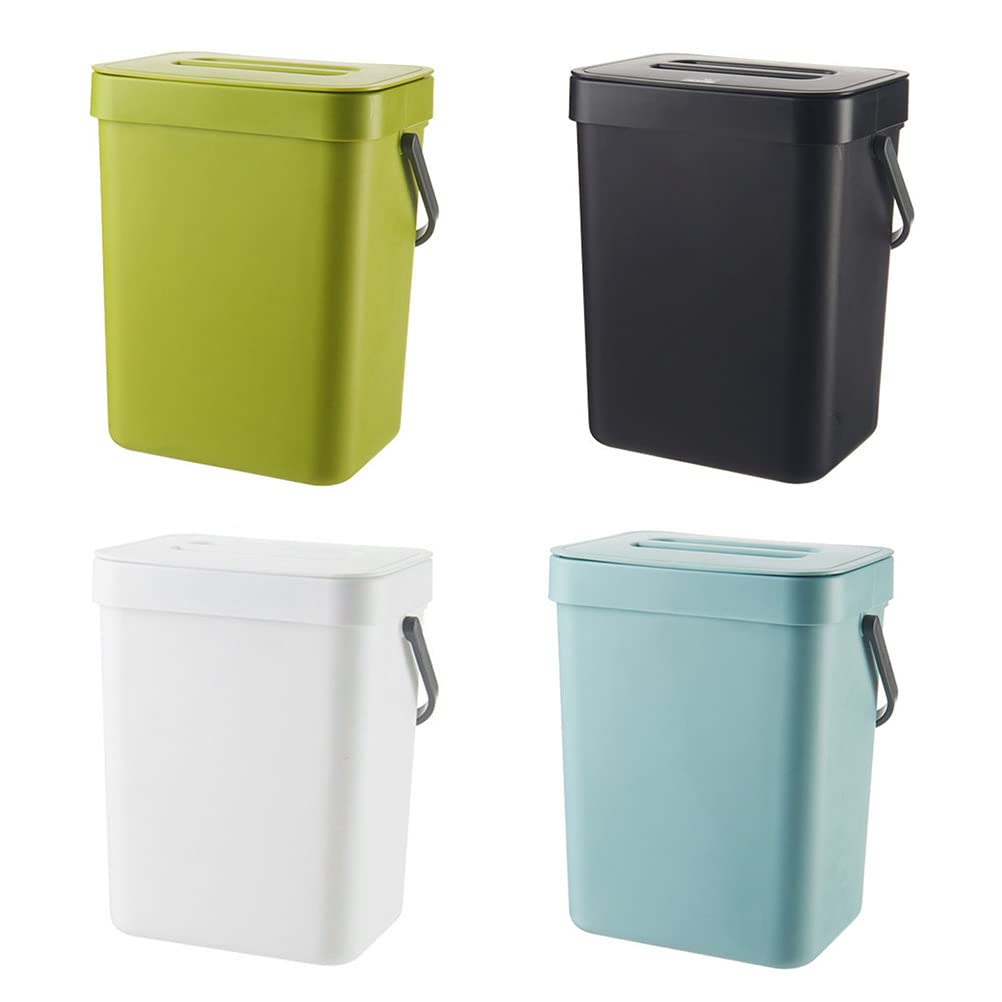 ARTOCT Bac à Compost De Cuisine 3 L – Poubelle Suspendue Sous Évier Avec Couvercle Anti-Odeur, Idéal Déchets Alimentaires