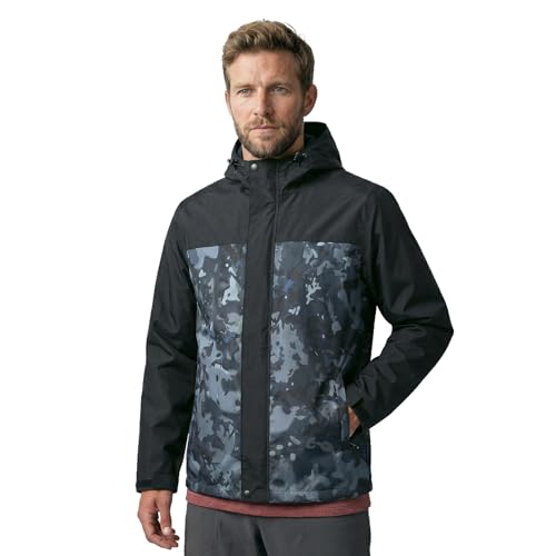 Image of LOOGU Rain Jacket for Men, Packable Waterproof Rain Shell Lightweight, S-3XL for Hiking Fishing Camping