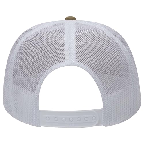 Image of OTTO Polyester Foam Front 5 Panel High Crown Mesh Back Trucker Hats in 97, Bulk, Wholesale