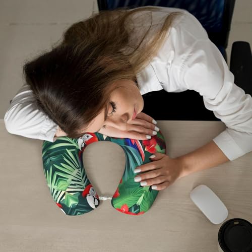 Almohada U de poliéster para viaje y descanso miniatura 7