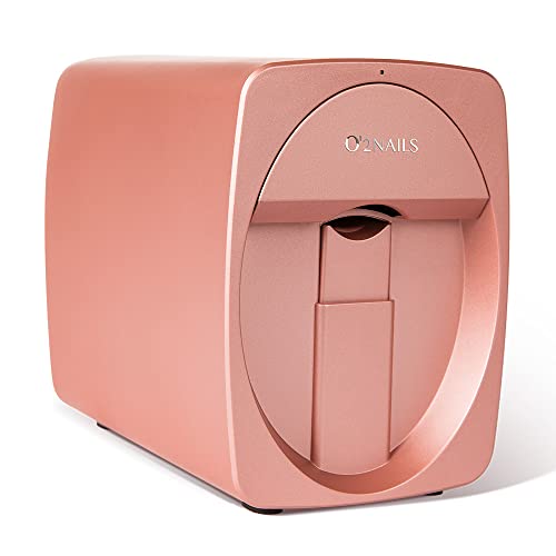 O2NAILS Portable Nail Printer M1 Mobile Nail Art Printing Machine for Home Usage Nail Salon (Rosegold) Excluding Consumables