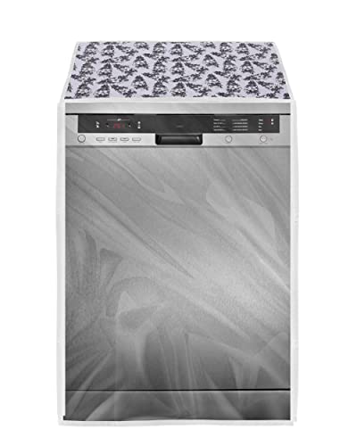 Image of Amazon Brand - Umi. Dishwasher Cover Suitable for Bosch of 12, 13, 14, and 15 Place Setting (63X63X81CMS, Black & White)