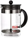 Bodum 1582-01 bistroNOUVEAU Kaffeebereiter (French Press System, Spülmaschinengeeignet), 1,5 liters schwarz