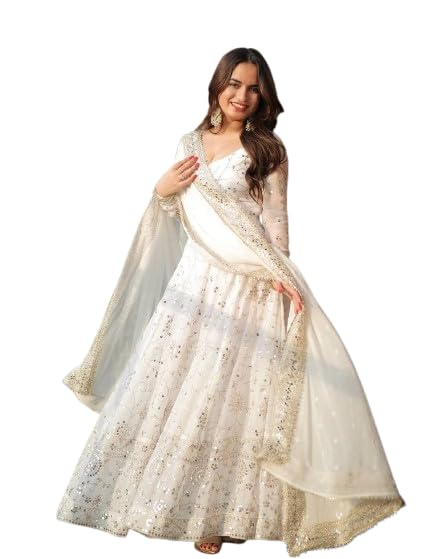 PERFECT CHOICE WOMEN'S Heavy Natural Crep Silk Stitched Ethnic Salwar Kameez - Long Kurti with Embroidered Sleeves, Party & Festival Wear (SF251-ve116 Blue1 XXL)-image-40