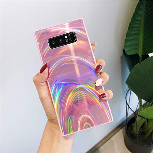 Felfy - Carcasa de silicona para Samsung Galaxy Note 8, diseño de brillantes