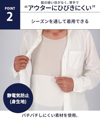 ブロス バイ ワコールメン 腹巻き 腹巻 ハラマキ オーガニック綿混(身生地) 生乾き臭制菌性 薄手 GS8400 の商品画像 3