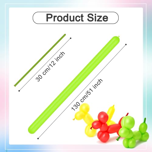 Image of Long Balloons - Light Green 260 Balloons for Balloon Arch & Party Decor
