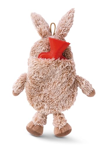 Wärmflasche Esel 300ml 34cm figürlich grau - 2 in 1 - Weiches Kuscheltier & Wärmflasche für Mädchen & Jungen - Plüschtier Bettflasche ab 10 Monate