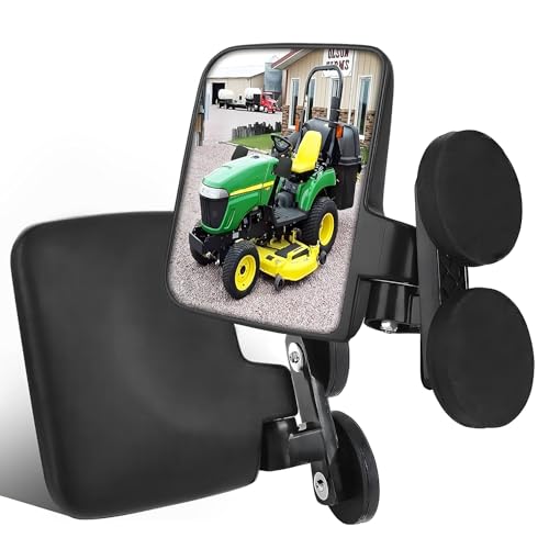 Rétroviseur pour tondeuse autoportée et tracteur pour sécuriser la tonte