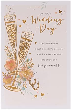 UK Greetings Wedding Card - Wedding Gift - Gift Card - Wedding Card for Bride & Groom - Mr & Mrs Wedding Card
