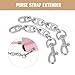 2 Pcs Silver Bag Extender Purse Strap Extender 4.7 Inch Strap Extender for Crossbody Bag Short Purse Replacement Metal Chain Strap Bag Accessories for Women Purse Handbags Shoulder Bag Decoration
