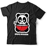 shuocai send noods tshirt - ramen - noodles t-shirt black m