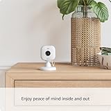 Blink Mini 2 + Weather Resistant Adaptor – Plug-in smart security camera, indoor/outdoor, HD night view in colour, two-way audio, motion detection, works with Alexa (White) - Image 2