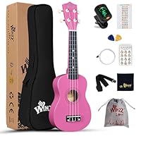 EVERYONE CAN PLAY - Children or adults, novice or professional, the ukulele is suitable for anyone who is starting to play a musical instrument. Winzz Soprano Ukulele with Starter Pack is your best choice. COMFORT & QUALITY – With the basswood top, b...