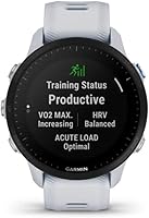 Vista 2 de Garmin Forerunner® 955, reloj inteligente GPS para correr, adaptado a triatletas, batería de larga duración, piedra blanca