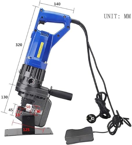Poinçonneuse hydraulique 1300W pour percer le fer d'angle directement sur vos chantiers - 4