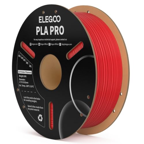 Image of ELEGOO PLA 3D Printer Filament 1.75mm True Red 1KG
