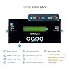 StarTech.com 1:1 Standalone Hard Drive Duplicator and Eraser, SAS/SATA HDD/SSD Cloner/Copier, Hard Drive Duplicator/Sanitizer, Harddisk/Harddrive Wiper, LCD, Toolless, TAA Compliant (SATSASDUPE11)