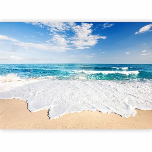 murando Fototapete Meer Strand 250x175 cm Vlies Tapeten Wandtapete XXL Moderne Wanddeko Design Wand Dekoration Wohnzimmer Schlafzimmer Büro Flur See Himmel Blau Landschaft Natur c-B-0035-a-a