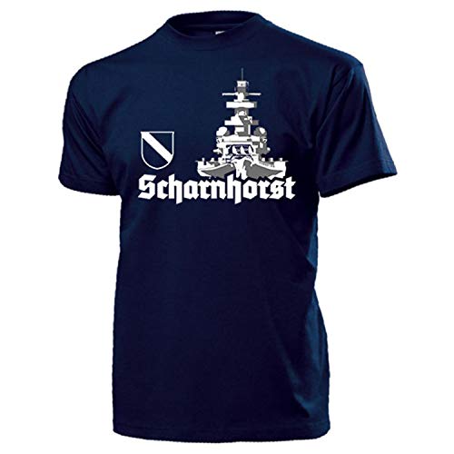T-shirt de navire de bataille bleu XX-Large avec motif bug marin unique
