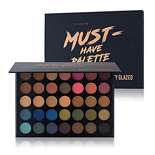 Beauty Glazed Makeup Eyeshadow Palette 35 Colors Smoky Makeup Eye Shadow Pallete Matte Shimmer Glitter Pigment Pressed Eyeshadow set