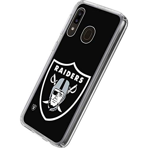 Skinit Clear Phone Case Compatible with Galaxy A20 - Officially Licensed NFL Las Vegas Raiders Large Logo Design