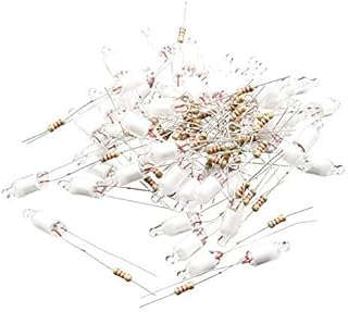 50 bombillas F6 6 6 x 16 mm, color verde claro, luminosas, neón, indicador de lámpara W 82 K, resistencia