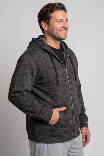 Image of KingSize Men's Big & Tall Fleece Zip-front Hoodie Jacket