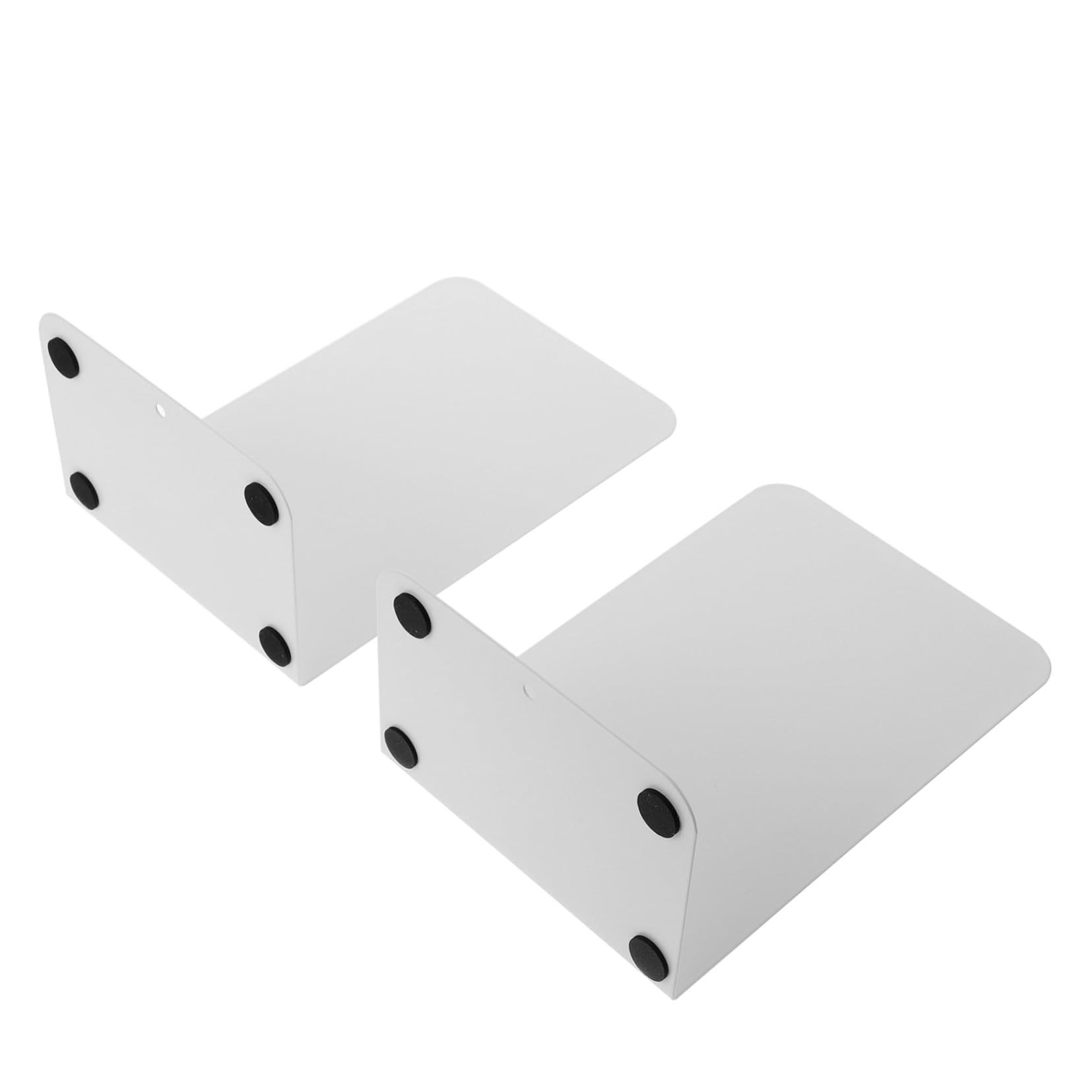 Sujetalibros de Metal 2 Piezas Blanco para Oficina y Aula