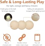 Amazon Basics Jouets pour chiens, boules de caoutchouc 3), 6.35 cm, beige
