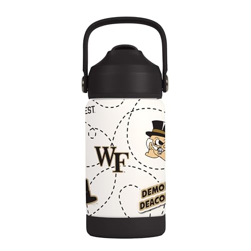 Image of Logo Brands NCAA Mascot Stainless-Steel Kids Bottle -Soft Silicone Mouthpiece, Easy To Carry, Kid-Friendly Design- Great For School & On-The-Go