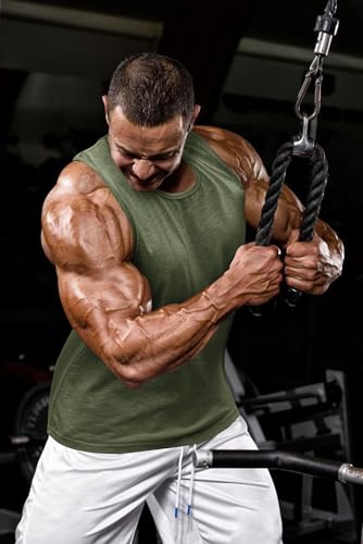 COOFANDY Men's Workout Tank Top 2 Pack Casual Soft Sleeveless Gym Muscle Shirts Bodybuilding Tee4