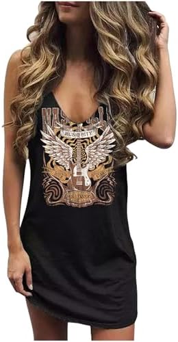 CHUNTIANRAN Mini Dress for Women Summer Beach Vacation Sundresses...