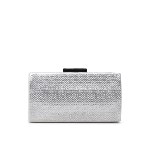 Image of Paradox London Dahliana Clutch Bag (Silver shimmr)
