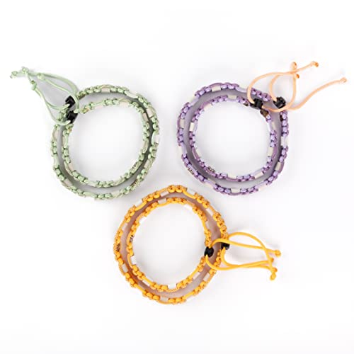 Dalias Dogs - Premium EM-Keramik Hundehalsband Katze Halsband Hund Schmuckhalsband Hundehalsband Paracord (31-40 cm, Guacamole)