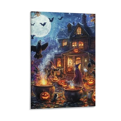 Impression sur toile Halloween affiche decoration murale de qualite