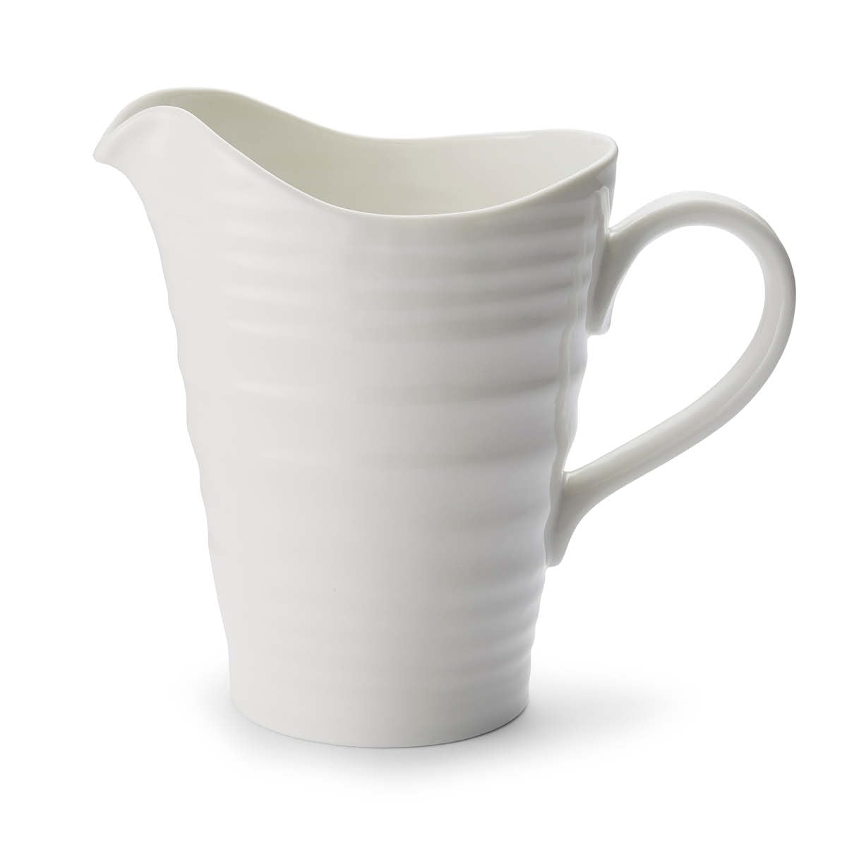 Sophie Conran 28 oz Medium Porcelain Pitcher - Elegant Jug for Serving Water, Milk & Beverages, Displaying Flowers - Durable Freezer-to-Oven Kitchen & Dining Home Décor