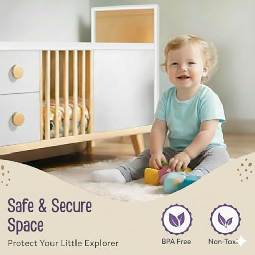 Image of Safe-O-Kid (5 Meter) Baby Proofing Edge Corner Guards with 3M Adhesive Tape, Extra Thick, Furniture Corner Cushion for Child Safety, Corner Protector for Baby, Edge Guard Strips, BPA Free, Beige