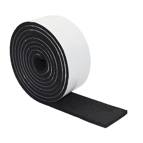 Image of DOBTIM Pipe Insulation Foam Wrap Tape, Self Adhesive with High Resilience for Pipe Insulation Wrap 13 Ft Long x 3 Inch Wide x 3 /8 Inch Thick
