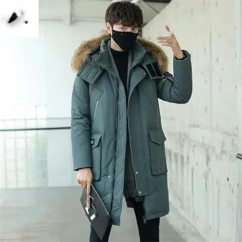 Chaqueta de invierno gruesa para combatir el frío intenso con capucha unisex JXQXHCFS 2