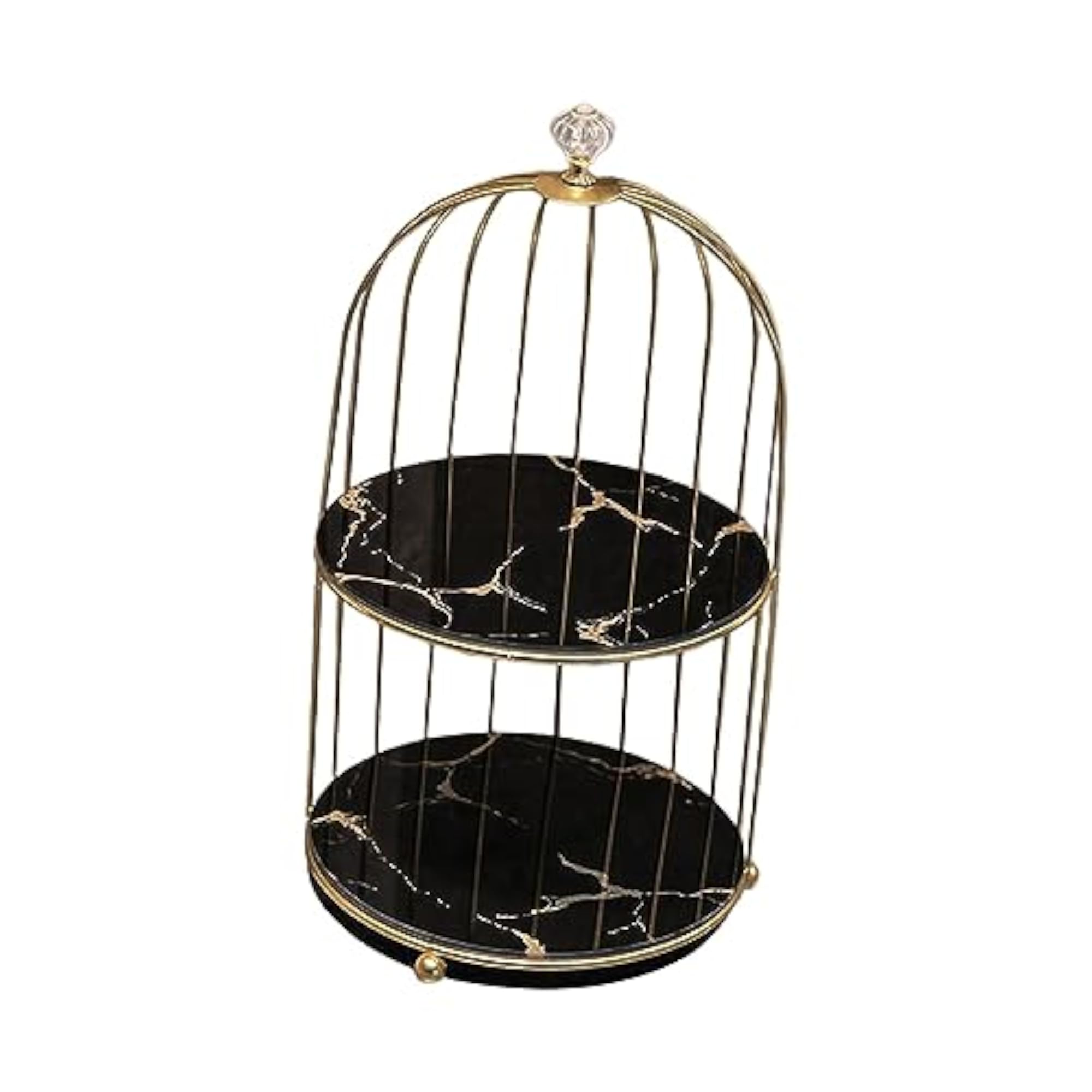 Nordic Dessert Cupcake Stand, Black & Gold