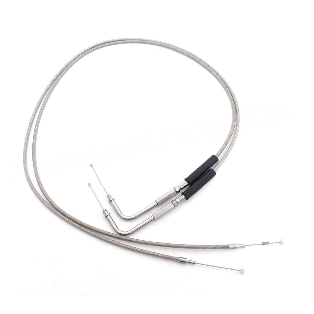 Cable de acelerador acero para motocicleta, 90cm/110cm/130cm para Sportster XL883 XL1200 para Dyna para Softail