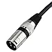 Disino Unbalanced 6.35mm(1/4 inch) TS Mono to XLR Male Cable Gold Plated Quarter inch to Male XLR Microphone Cable Interconnect Cable - 5 Feet/1.5 Meters