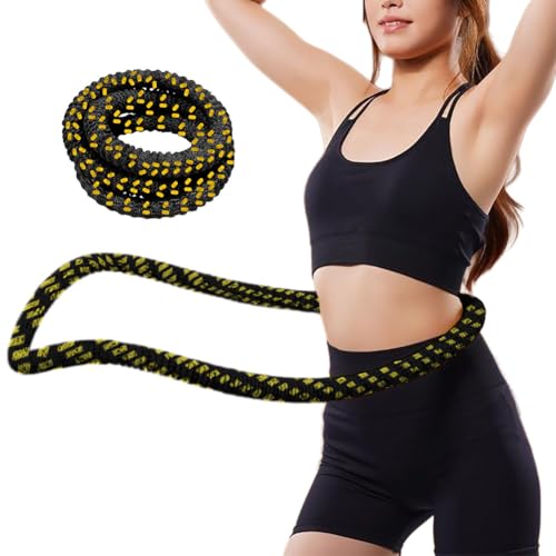 【2025新登場・静音式】フラフープ ダイエット ソフトフラフープ ダイエット用 落としにくい 青あざ防止 一体式 布製の包み 柔らかくて肉を挟まない 超軽量 スプリングフラフープ ソフトスプリング ポータブル 重み付け 多機能トレーニング 室内 屋外用