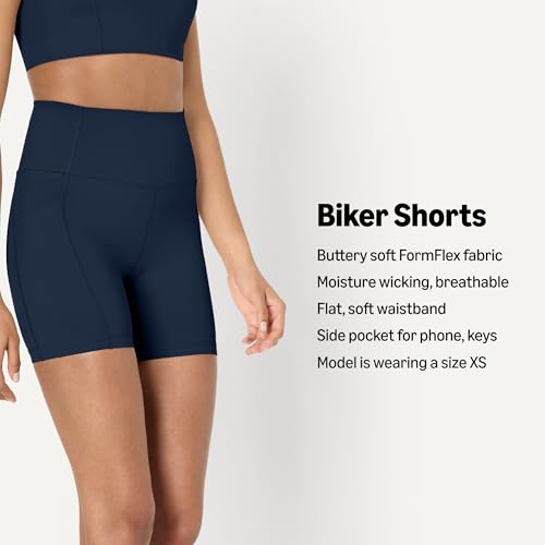 Image of Amazon Essentials Women's Active FormFlex Buttery Soft High Waist Biker Shorts