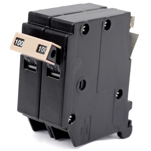 Upgrade 2100 2-Pole 100 Amp Circuit Breaker Replacement for Cutler Hammer Load Centers Type 3/4 Inch Plug-On Molded Case Circuit Breaker Thermal Magnetic Protection 10 KAIC 120/240V